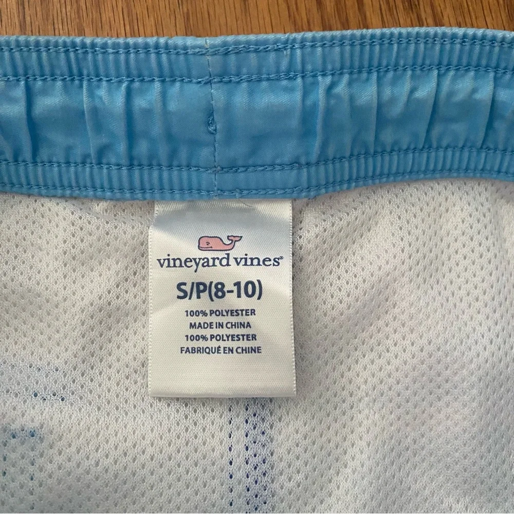 Vineyard Vines Blue and Cream Swim Trunks